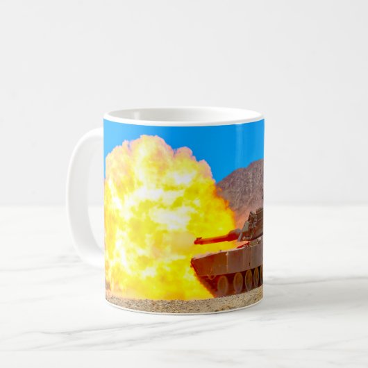 SCHLACHTTANK - Abrams M1 Kaffeetasse (Vorderseite Links)