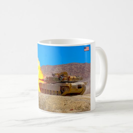 SCHLACHTTANK - Abrams M1 Kaffeetasse (VorderseiteRechts)