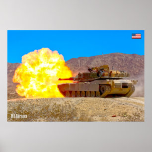 SCHLACHTTANK - Abrams M1 Poster