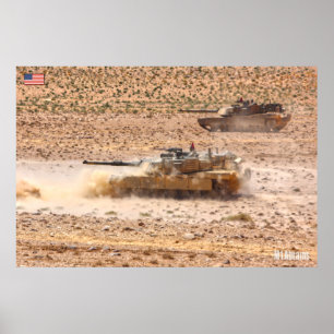 SCHLACHTTANK - Abrams M1 Poster