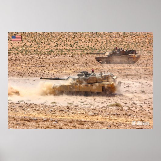 SCHLACHTTANK - Abrams M1 Poster (Vorne)