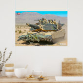 SCHLACHTTANK - Abrams M1 Poster (Küche)