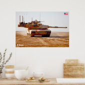 SCHLACHTTANK - Abrams M1 Poster (Küche)