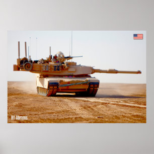 SCHLACHTTANK - Abrams M1 Poster