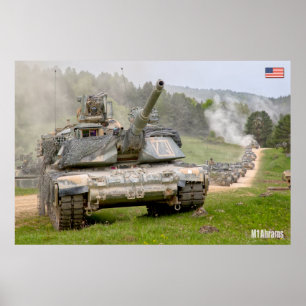 SCHLACHTTANK - Abrams M1 Poster