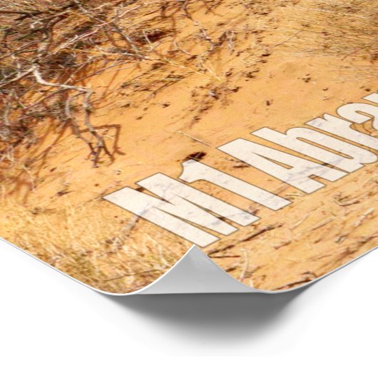 SCHLACHTTANK - Abrams M1 Poster (Ecke)