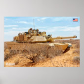 SCHLACHTTANK - Abrams M1 Poster (Vorne)