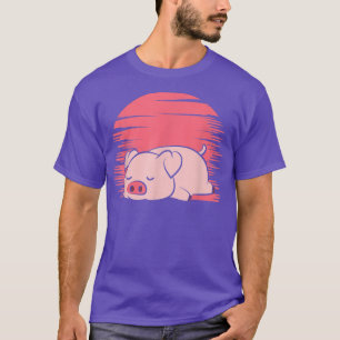 Schlachtung Schweinefleisch Bauer Lazy Piggy 5289 T-Shirt