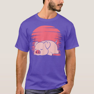 Schlachtung Schweinefleisch Bauer Lazy Piggy 5289 T-Shirt