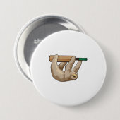 Schlacke am Cricket mit Cricket-Schläger Button (Vorne & Hinten)