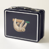 Schlacke am Cricket mit Cricket-Schläger Metall Brotdose (Rückseite)