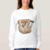 Schlacke am Cricket mit Cricket-Schläger Sweatshirt (Vorderseite)