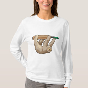 Schlacke am Cricket mit Cricket-Schläger T-Shirt