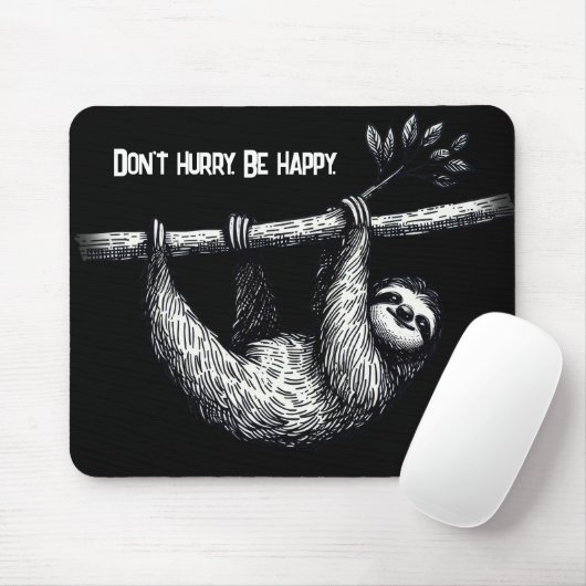 Schlacke auf Baumzweig mit Zitat Mousepad (Mit Mouse)