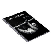 Schlacke auf Baumzweig mit Zitat Notizblock (Rechte Seite)