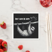 Schlacke auf Baumzweig mit Zitat Serviette (Beispiel)