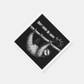 Schlacke auf Baumzweig mit Zitat Serviette (Ecke)