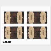 Schlackenleder-Schminktabellen Rechteckiger Aufkleber (Blatt)