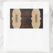 Schlackenleder-Schminktabellen Rechteckiger Aufkleber (Tasche)