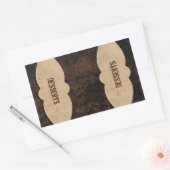 Schlackenleder-Schminktabellen Rechteckiger Aufkleber (Umschlag)