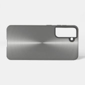 Schlackige Imitate aus metallischem Silber, rostfr Samsung Galaxy Hülle (Rückseite (Horizontal))