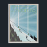 Schladming Vintag/Retro Reklame Postkarte<br><div class="desc">Schladming im Stil der Tourismusmarketing des 20 Jahrhunderts</div>
