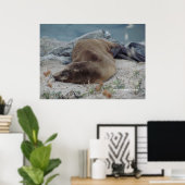 Schlaf am Felsen Poster (Heimbüro)