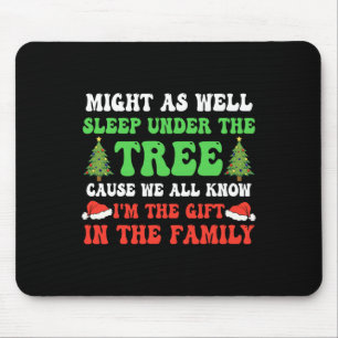Schlaf auch unter dem Baum Kinder Weihnachten Mousepad