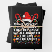 Schlaf auch unter dem Baumweihnachtsgeschenk Geschenkpapier Set (Beispiel)