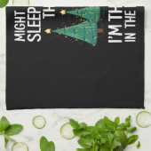 Schlaf auch unter dem Baumweihnachtsgeschenk Geschirrtuch (Gefaltet)