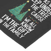 Schlaf auch unter dem Baumweihnachtsgeschenk Kurzer Tischläufer (Ecke)