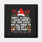 Schlaf auch unter dem Baumweihnachtsgeschenk Magnet (Vorne)