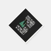 Schlaf auch unter dem Baumweihnachtsgeschenk Serviette (Ecke)