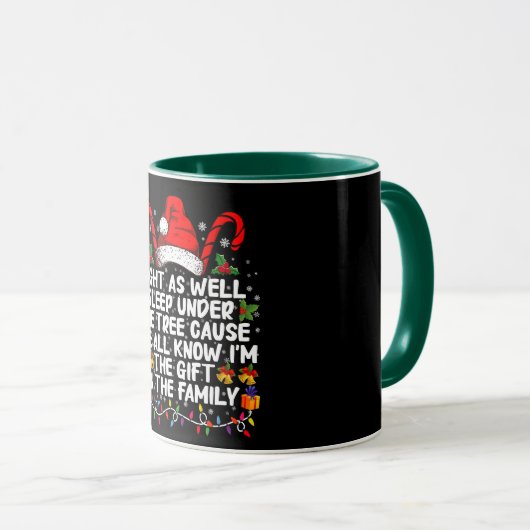 Schlaf auch unter dem Baumweihnachtsgeschenk Tasse (VorderseiteRechts)