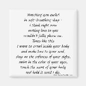 Schlaf beobachten magnet (Vorne)