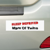 Schlaf beraubte Mamma der ZWILLINGE Autoaufkleber (Auf Auto)
