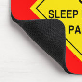 Schlaf beraubtes Elternteil Mousepad (Ecke)