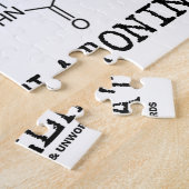 Schlaf besser mit Melatonin (chemisches Molekül) Puzzle (Seite)