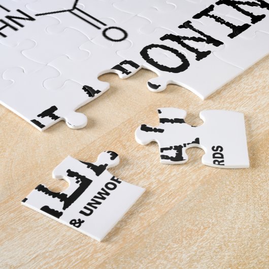 Schlaf besser mit Melatonin (chemisches Molekül) Puzzle (Seite)