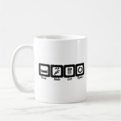 Schlaf-Blatt essen Wiederholung Kaffeetasse (Links)