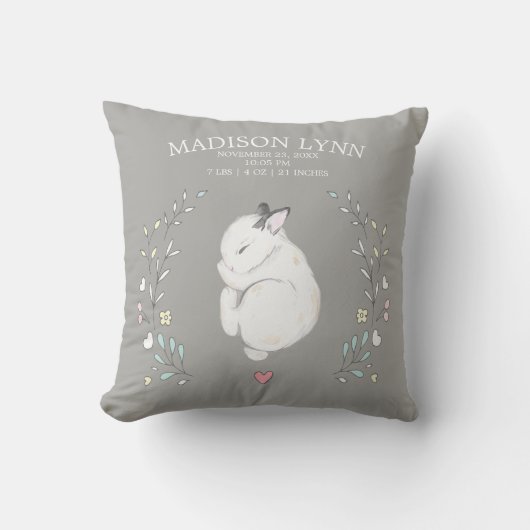 Schlaf Bunny Girls Geburtshaus Pillow Kissen (Vorderseite)