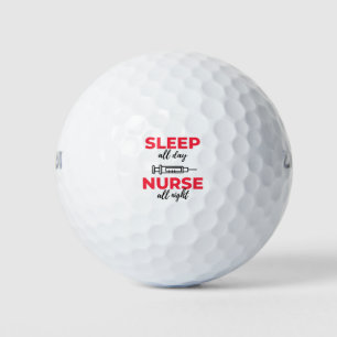 Schlaf den ganzen Tag, pflege die ganze Nacht 2 Golfball