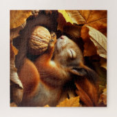 Schlaf-Eichhörnchen-Puzzle Puzzle (Horizontal)