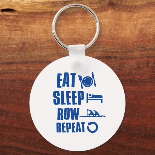 Schlaf essen schlüsselanhänger (Vorderseite)