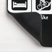 Schlaf-Fahrrad essen Wiederholung Mousepad (Ecke)