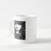 Schlaf feste Jane. Schwarzweiss. Kaffeetasse (Vorderseite Links)