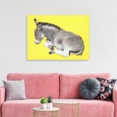 Schlaf für kleine Esel Leinwanddruck (Insitu (Wohnzimmer))