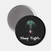 Schlaf genau! Beängstigende Alte Dame Magnet (Vorderseite/Rückseite)