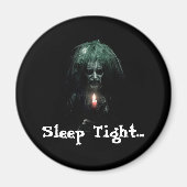 Schlaf genau! Beängstigende Alte Dame Magnet (Vorne)