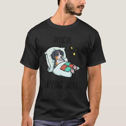 Schlaf Großer Schweizer Hund T-Shirt (Vorderseite)
